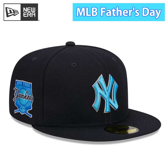 即日出荷 限定 newera ニューエラ キャップ 野球帽 59FIFTY 2023 MLB Father's Day 父の日 ニューヨーク・ヤンキース ネイビー ライトブルーアンダーバイザー 13534647 era23ss