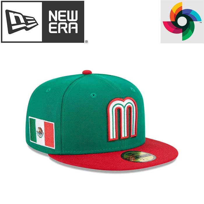 即日出荷 超限定 newera ニューエラ キャップ 野球帽 59FIFTY 2023 WBC メキシコ グリーン グレーアンダーバイザー 13555087 wbc2023 era23ss
