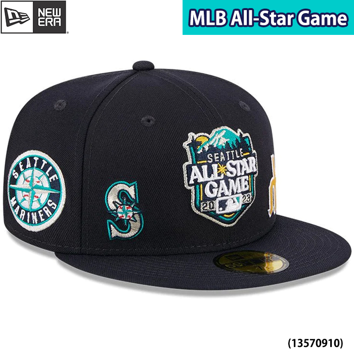 即日出荷 限定 newera ニューエラ キャップ 野球帽 59FIFTY 2023 MLB All-Star Game マリナーズ オールオーバーロゴ 13570910 era23fw