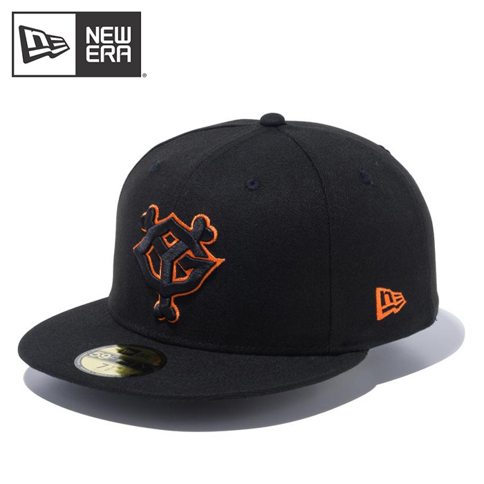 即日出荷 newera ニューエラ キャップ 59FIFTY 読売ジャイアンツ 巨人 ブラック×ブラック/ラストオレンジ 12593818 era21ss 202102-new