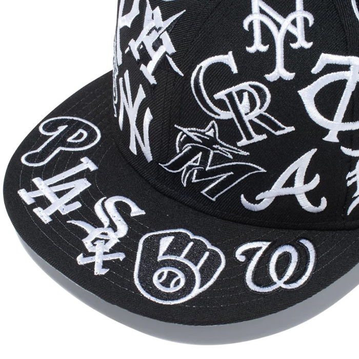 59FIFTY NBA チームロゴ オールオーバー ブラック | ニューエラ