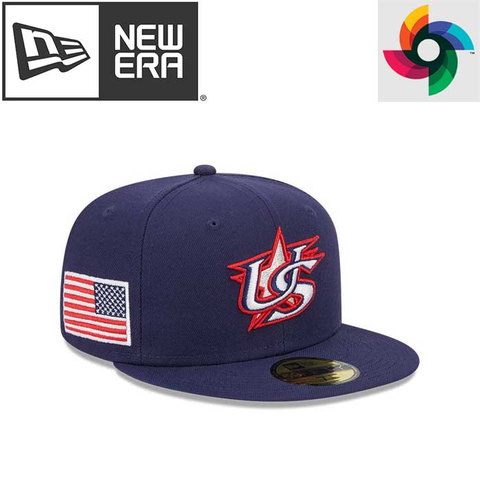 即日出荷 超限定 newera ニューエラ キャップ 野球帽 59FIFTY 2023 WBC アメリカ ネイビー グレーアンダーバイザー 13555076 wbc2023 era23ss