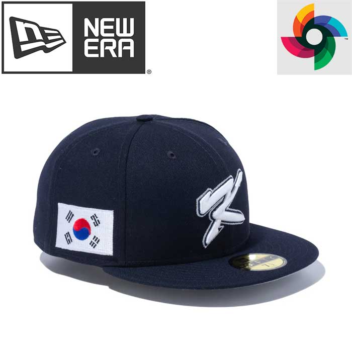 即日出荷 超限定 newera ニューエラ キャップ 野球帽 59FIFTY 2023 WBC 韓国 ネイビー グレーアンダーバイザー 13555088 wbc2023 era23ss