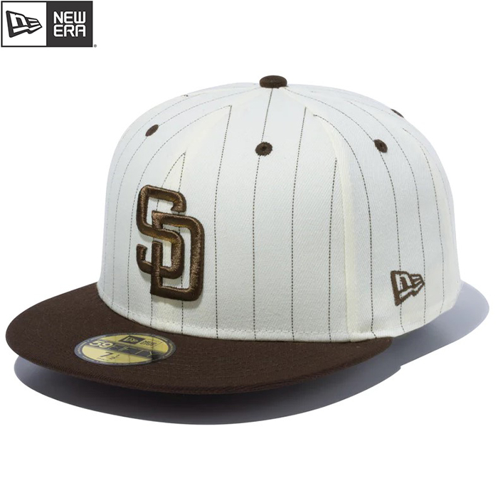 即日出荷 限定 newera ニューエラ キャップ 野球帽 59FIFTY Pinstripe ピンストライプ サンディエゴ・パドレス 13751120 era23fw