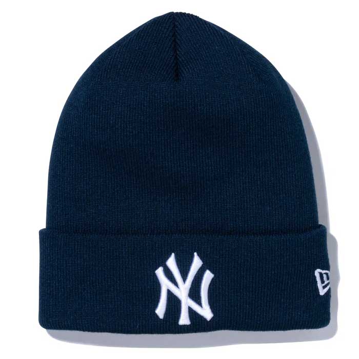 即日出荷 ニューエラ newera ニットキャップ ニット帽 ベーシック カフニット MLB Team Logo ニューヨーク・ヤンキース ネイビー 13751338 era23fw