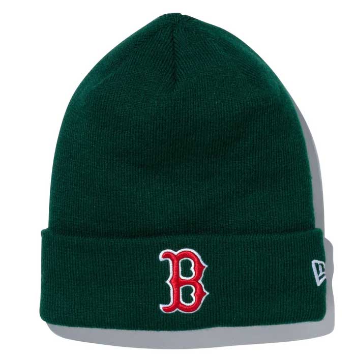 即日出荷 ニューエラ newera ニットキャップ ニット帽 ベーシック カフニット MLB Team Logo ボストン・レッドソックス ブリティッシュグリーン 13751380 era23fw