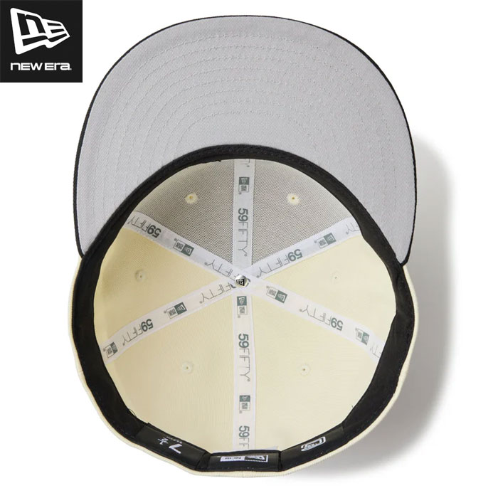 59FIFTY 野球モチーフキャップ ホワイト/ブラック 59FIFTY 野球モチーフキャップ ホワイト/ブラック 59FIFTY MLB