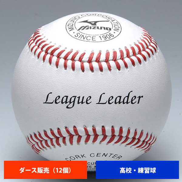 ミズノ 高校 硬式練習球 (1ダース売り) 1BJBH11400 ball16