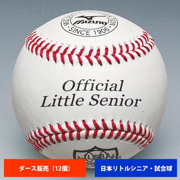 ミズノ 日本リトルシニア 硬式試合球 (1ダース売り) 1BJBL60100 ball16