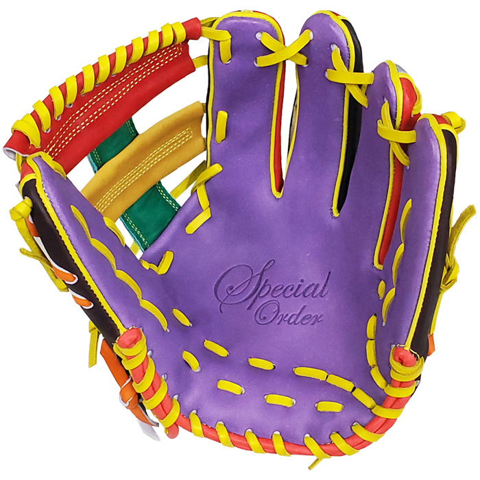 即日出荷 1点物 ベースマン 野球用 軟式用 グラブ 内野用 余り革 廃革