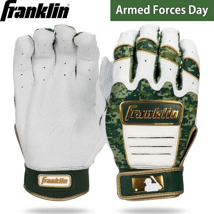 即日出荷 限定 フランクリン 野球用 バッティング手袋 ARMED FORCES DAY 2024 天然皮革 型押 シープスキン クロム CFX PRO 20362 fra24ss