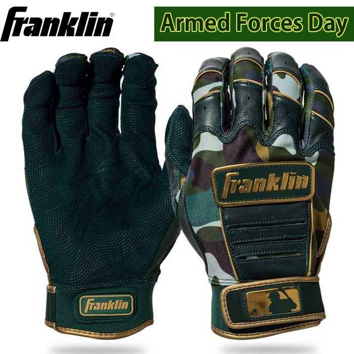 即日出荷 超限定 フランクリン 野球用 バッティング手袋 天然皮革 型押 両手組 2023 MLB ARMED FORCES DAY CFX PRO 21661 fra23ss