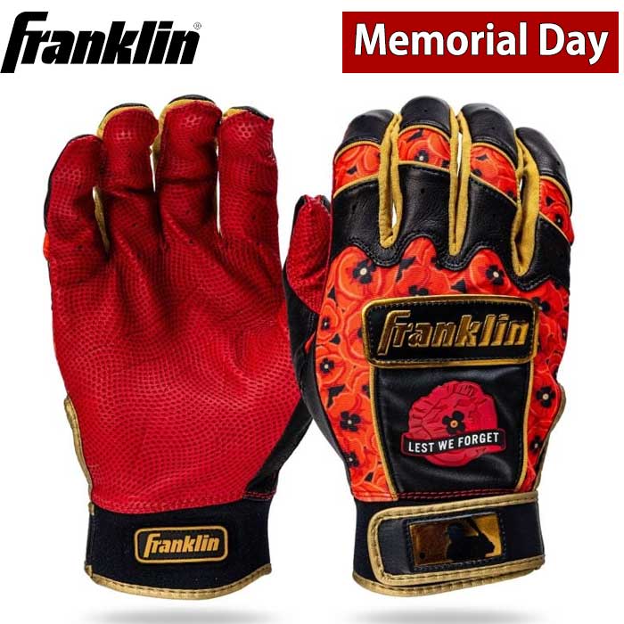 即日出荷 超限定 フランクリン 野球用 バッティング手袋 天然皮革 型押 両手組 2023 MLB MEMORIAL DAY CFX PRO 21682 fra23ss