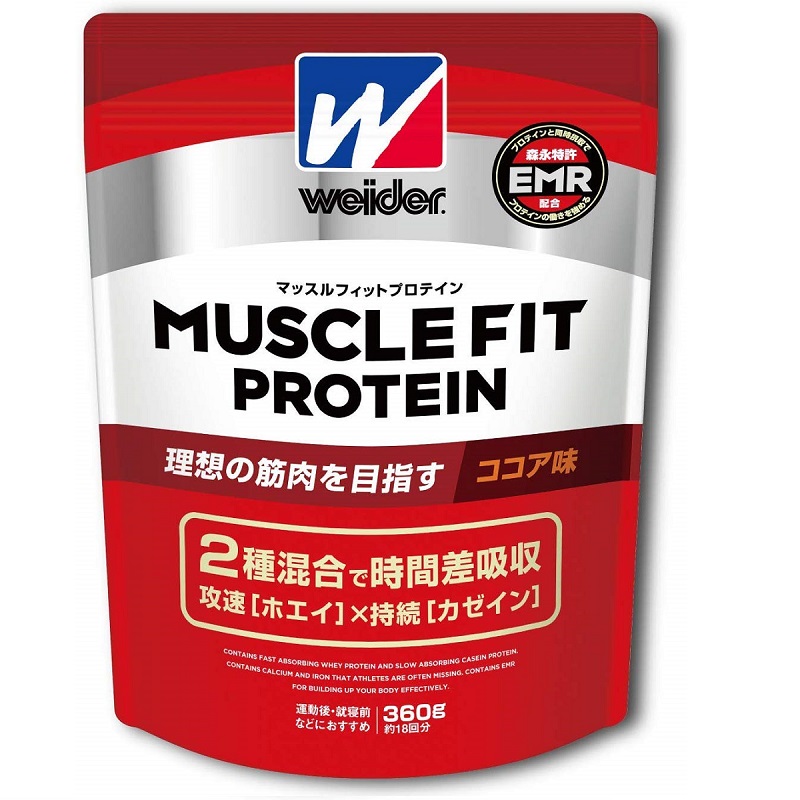 ウィダー マッスルフィットプロテイン ココア味 360g 28MM12103 通販