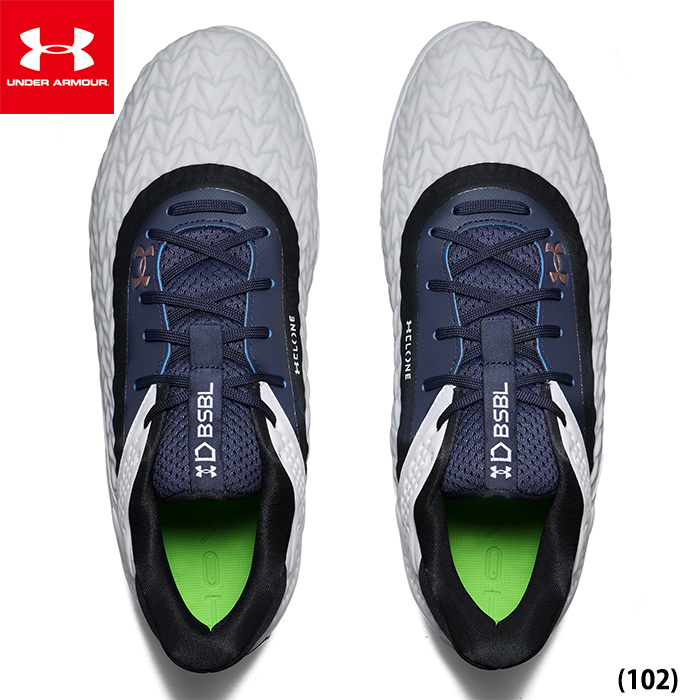 UNDER ARMOUR スパイクシューズ ホワイト/ブルー　27.5 3026907-a.jpg