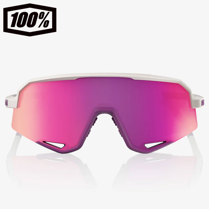 100% サングラス パープルミラーレンズ SPEEDCRAFT® XS / Polished Translucent Lavender - HiPER