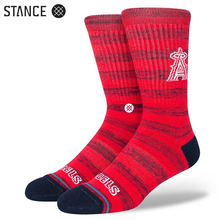 即日出荷 アウトレット STANCE スタンス 野球用 カジュアルソックス エンゼルス MLB公認 ANGELS TWIST CREW A556A22ANG sta22fw