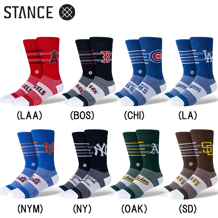 即日出荷 STANCE スタンス カジュアルソックス MLB公認 クルーソックス クローザー CLOSER UNISEX 野球 ベースボール メジャーリーグ A556A24C sta24ss