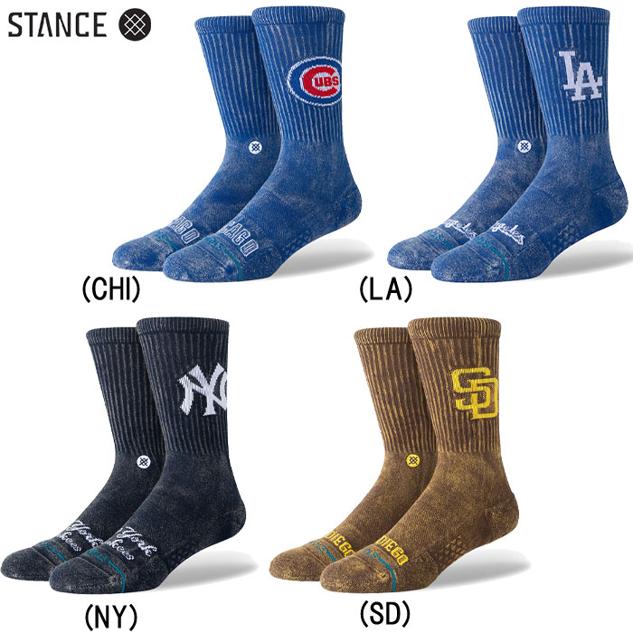 即日出荷 STANCE スタンス カジュアルソックス MLB公認 クルーソックス フェード FADE UNISEX 野球 ベースボール メジャーリーグ A556A24F sta24ss