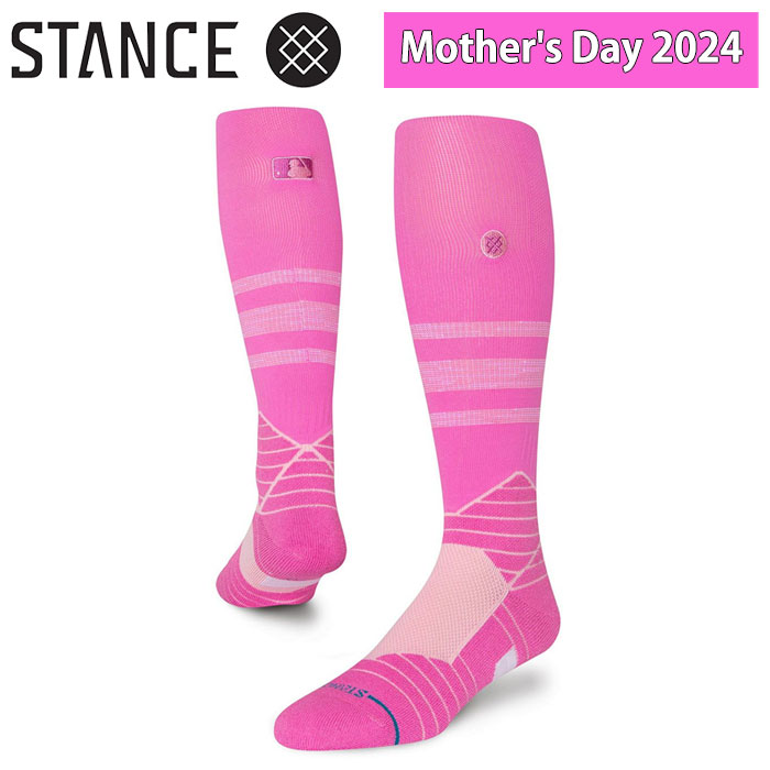 即日出荷 限定 STANCE スタンス 野球用 カラーソックス 母の日着用予定 MLB公認 MOTHERS DAY 2024 メジャーリーグ A759A24MOT sta24ss