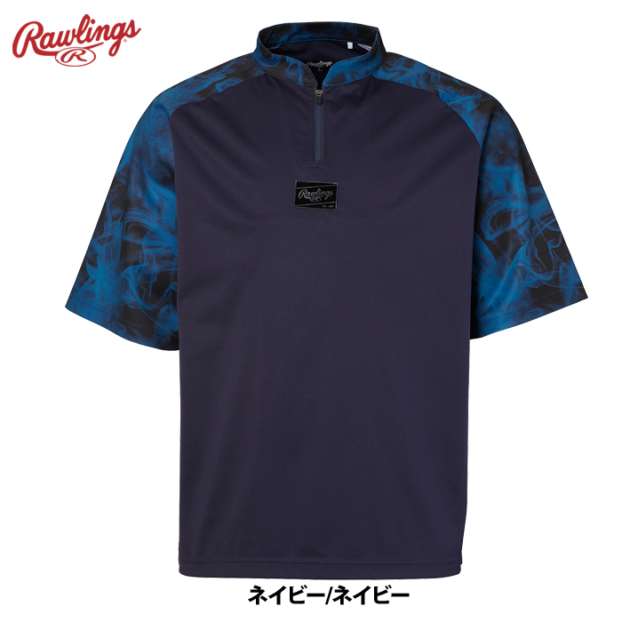 ♦MLB♦新作♪ 半袖 アノラック■関税送料込 3色 ローリングス 半袖シャツ ビッグシルエット ジップアップ HYPER