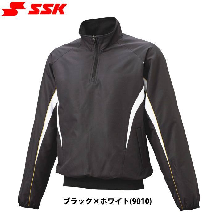 SSK 野球用 長袖 Vジャン ハーフZIP 裏メッシュ BWP2411 ssk25fw