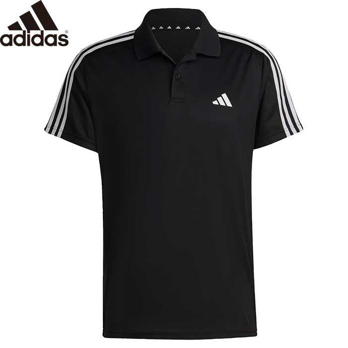 adidas アディダス ポロシャツ トレーニング M TR-ES ピケ 3S ポロシャツ ブラック BXH46 IB8107 adi23ss