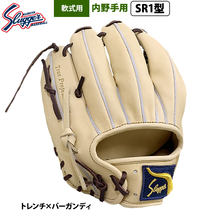 即日出荷 限定 久保田スラッガー 野球 軟式 グラブ 内野手用 ロゴ直