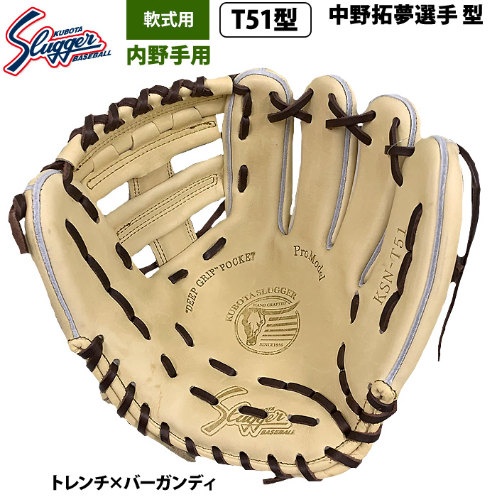 即日出荷 限定 久保田スラッガー 野球 軟式 グラブ 内野手用