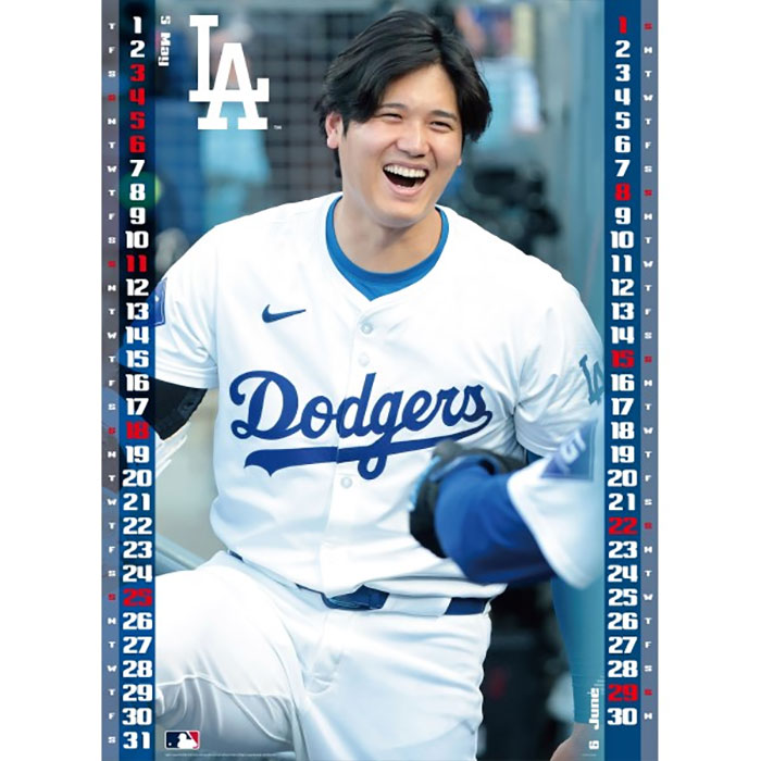 即日出荷 2025年 壁掛けカレンダー 大谷翔平 ロサンゼルス・ドジャース