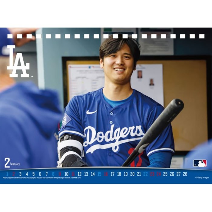 即日出荷 2025年 卓上カレンダー 大谷翔平 ロサンゼルス・ドジャース