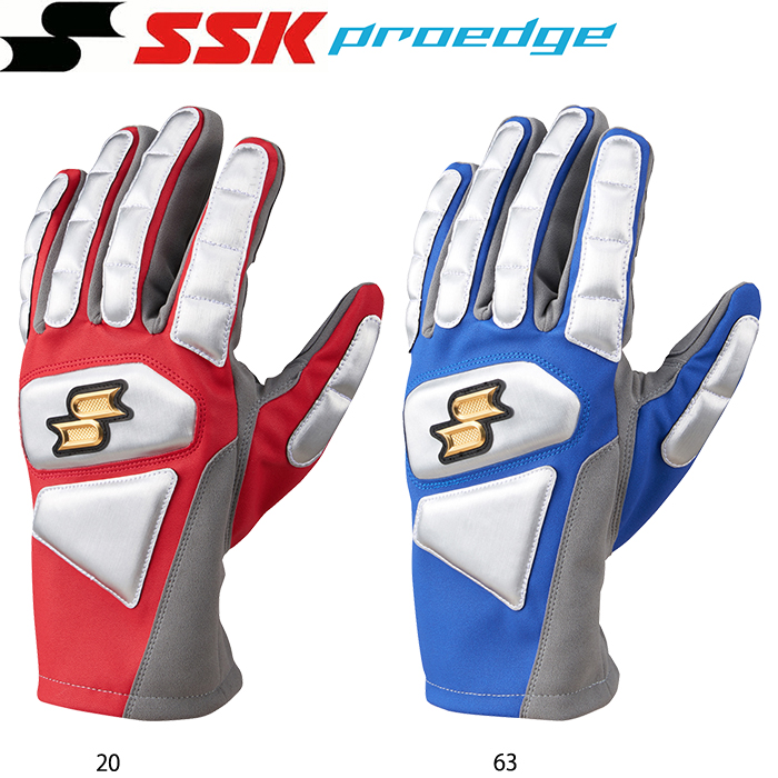 SSK proedge 野球用 走塁用手袋 両手 スライディンググラブ スライディンググローブ プロ選手使用モデル プロエッジ EBG1002W ssk20fw