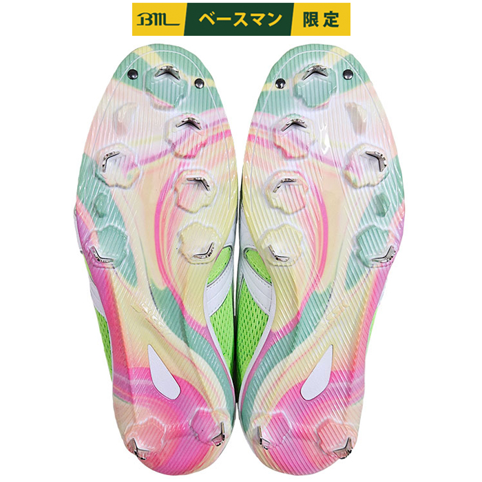 SSK 野球スパイク　黄緑　袋付き　29cm アウトレット 超限定 SSK 野球用 金具スパイク ダイヤル式スパイク