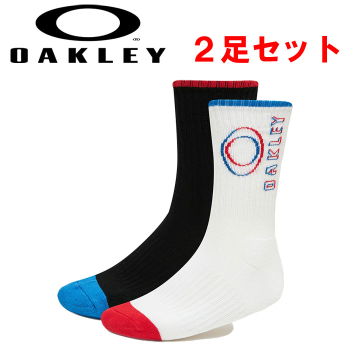 即日出荷 オークリー アウトレット 2足組 ソックス 靴下 Match Ellipse Socks 2Pcs Pack FOS900035 oak20ss