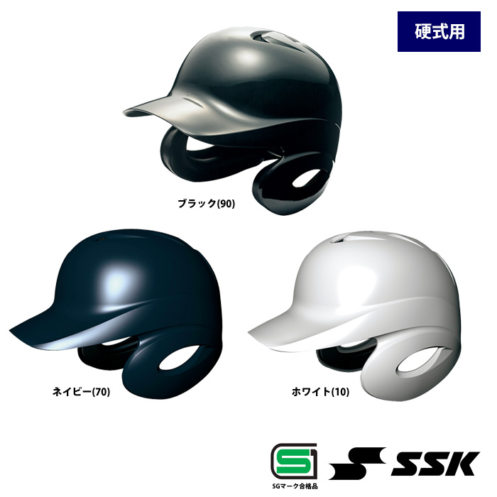 SSK 硬式 ヘルメット SGマーク合格品 両耳 打者用 野球用 H8500