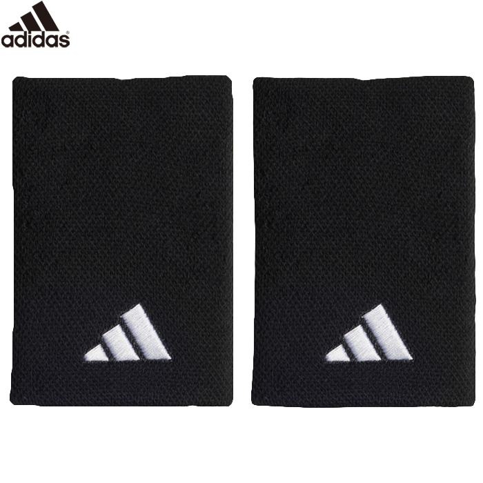 即日出荷 adidas アディダス リストバンド L ブラック/ホワイト ペア 2