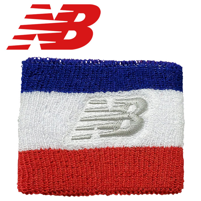 即日出荷 限定カラー NB ニューバランス リストバンド パイル地 片手 トリコロール ロゴ NewBalance JAOP9709 nb20ss