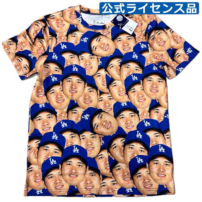 ユニフォーム大谷翔平フェイスTシャツ ロサンゼルス ドジャースMLB公式 M新品 ユニフォーム大谷翔平フェイスTシャツ ロサンゼルス ドジャース