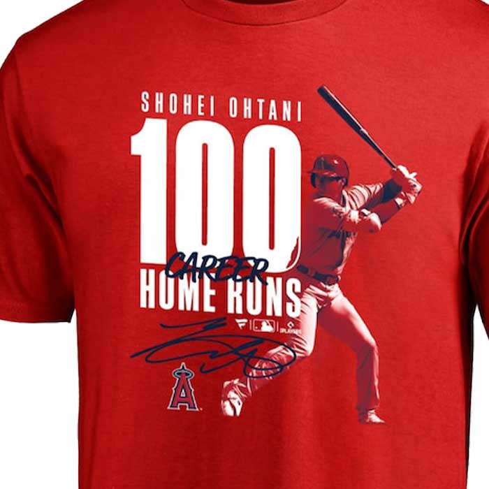 大谷翔平 MLB 通算200号HR達成記念Tシャツ