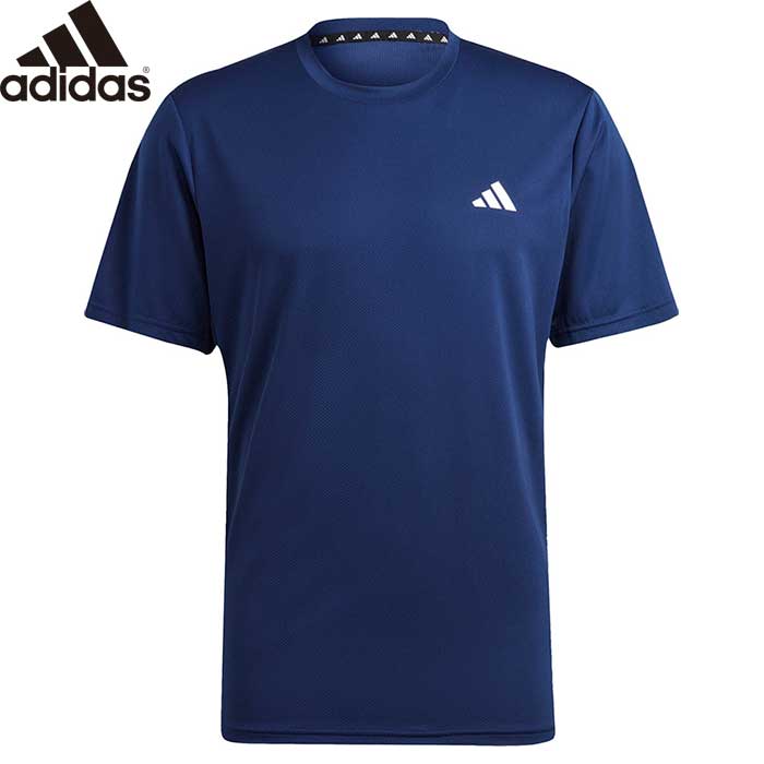 adidas アディダス Tシャツ トレーニング M TR-ES BASE Tシャツ ネイビー NQE20 IC7429 adi23ss