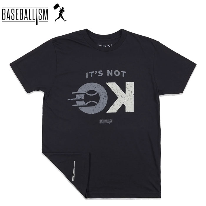 即日出荷 数量限定 BASEBALLISM ベースボールイズム Ｔシャツ ブラック Not Ok 2.0 OT0124SS0005 maj24ss