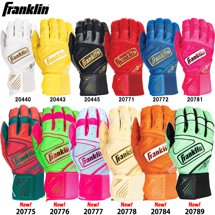 即日出荷 フランクリン 野球用 バッティング手袋 天然皮革 パワー