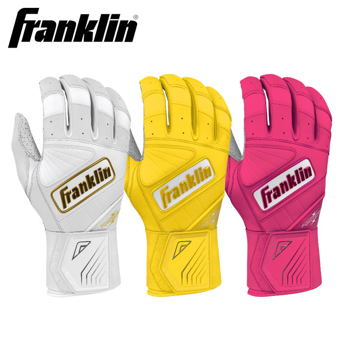 即日出荷 フランクリン 野球用 バッティング手袋 天然皮革 パワー