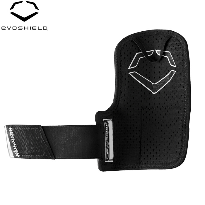 エボシールド 右打者用フットガード エルボガード 黒 EVOSHIELD(エボ