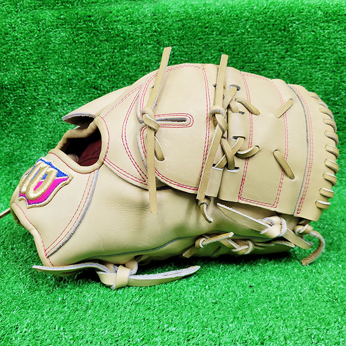 未使用 Wilson（ウイルソン）DW5型 湯もみ型付け済み 小指二本入れ baseman_05-01-02-hwy87h