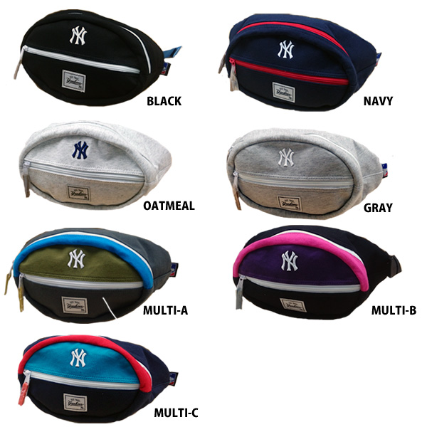 イーカム MLB ボディーバッグ マル型 ニューヨークヤンキース 刺繍入り YK-HBD06